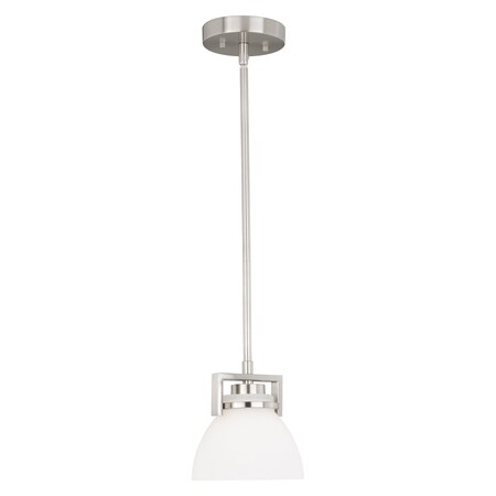Vaxcel Metropolis 7In. Mini Pendant Satin Nickel P0202